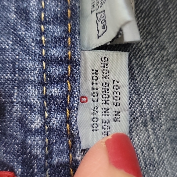 Union Bay Faded Blue Jean Shorts Juniors Size 0 26W - Picture 7 of 10